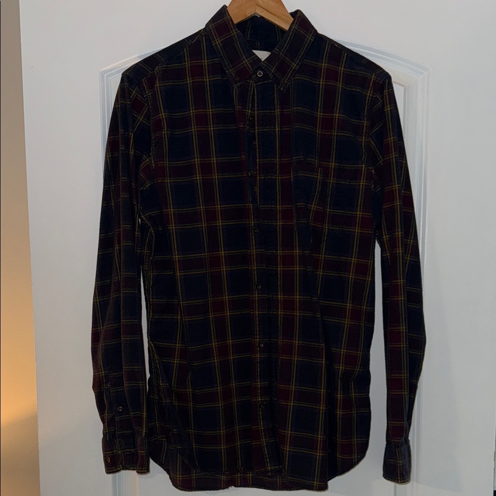 Ben Sherman Men's Checkered Shirt - Blue and Red